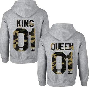 Couples Shop Kapuzenpullover KING & QUEEN