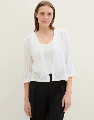 TOM TAILOR 3/4-Arm-Shirt Cardigan mit 3/4-Arm