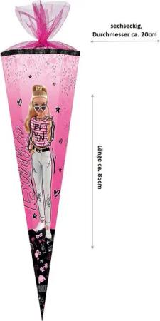 Nestler Schultüte BARBIE PINK, Zuckertüte 85cm