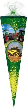 Nestler Schultüte TRAKTOR MÄHDRÄSCHER GRÜN, Zuckertüte