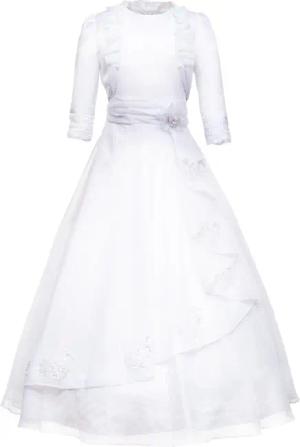 Märchenburg Satinkleid Kirschblüte - Kommunionkleid MIT