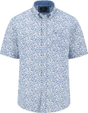 FYNCH-HATTON Kurzarmhemd Summer Poplin Print, B.D.,