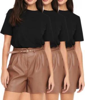 ONLY T-Shirt Basic Shirt im 3er