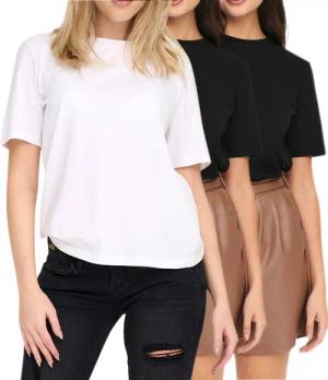 ONLY T-Shirt Basic Shirt im 3er
