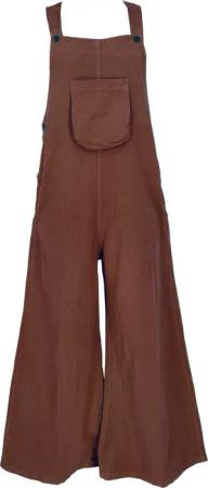 Guru-Shop Relaxhose Latzhose mit weiten Hosenbeinen,