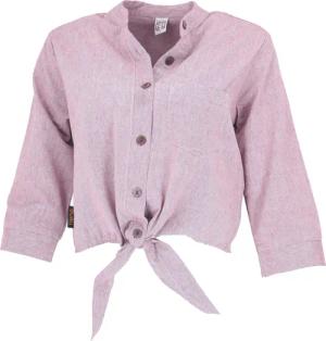 Guru-Shop Longbluse Boho Blusentop zum Binden,
