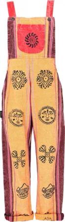 Guru-Shop Relaxhose Latzhose, Ethno Style Boho