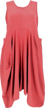 Guru-Shop Midikleid Plus Size Kleid, Hängerchen,