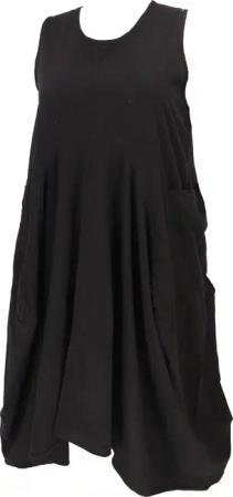 Guru-Shop Midikleid Plus Size Kleid, Hängerchen,