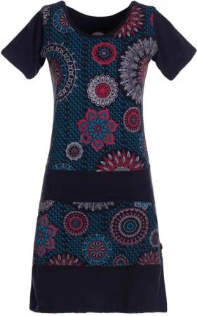 Vishes Sommerkleid Kurzarm Damen Sommer-Kleid Mini-Kleid