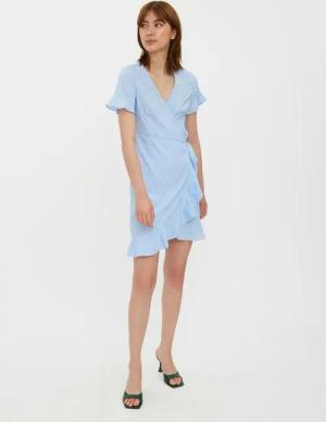 Vero Moda Shirtkleid Kurzes Wickel mit
