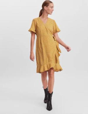 Vero Moda Shirtkleid Kurzes Wickel mit