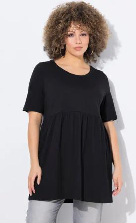 Ulla Popken Longshirt T-Shirt A-Linie elastische