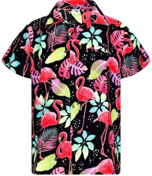 King Kameha Hawaiihemd Funky Flamingos Hawaii-Hemd