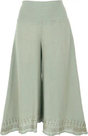 Guru-Shop Relaxhose Palazzohose, 3/4 Hosenrock, bedruckte..