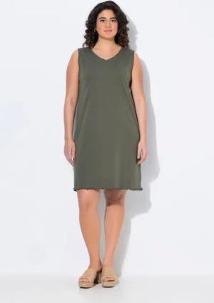 Ulla Popken Maxikleid Kleid A-Linie Jersey