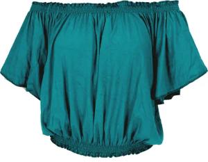 Guru-Shop T-Shirt Schulterfreies Top, Carmen Shirt