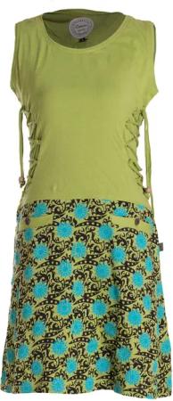 Vishes Minikleid Damen Sommerkleid armlos-es Blumen-Kleid