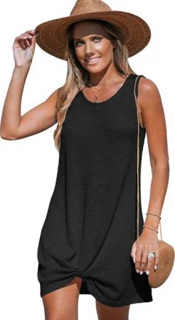 Cupshe Shirtkleid Minibluse mit verdrehtem Saum