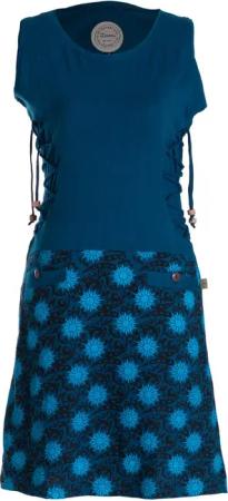 Vishes Minikleid Damen Sommerkleid armlos-es Blumen-Kleid