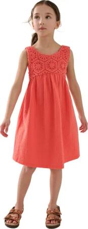 Next Jerseykleid Kleid mit Häkelfront aus