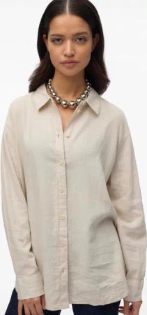 Vero Moda Blusenshirt Basic Rundhals VMLINN