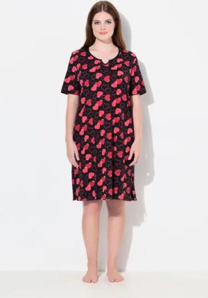 Ulla Popken Bigshirt Bigshirt Herzen Rundhals