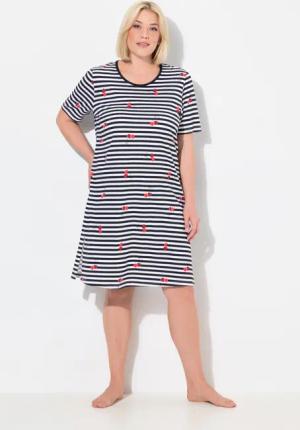 Ulla Popken Bigshirt Bigshirt Herzen Rundhals