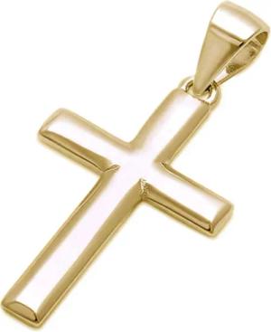 Goldene Hufeisen Kreuzanhänger Basic Kreuz Anhänger