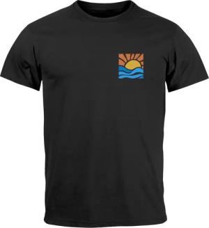 Neverless Print-Shirt Herren T-Shirt Logo Print