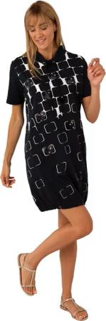 Estefania for woman Shirtkleid Kurzarm Sweatkleid