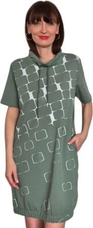 Estefania for woman Shirtkleid Kurzarm Sweatkleid