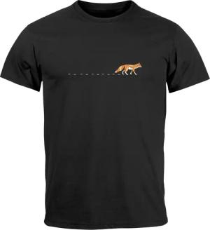 Neverless Print-Shirt Herren T-Shirt Fuchs Fox