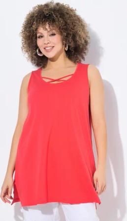 Ulla Popken Longtop Longtop Zierbänder A-Linie