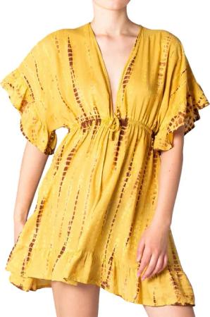 PANASIAM Tunikakleid kurzes Sommerkleid aus natürlicher