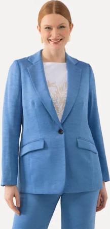Ulla Popken Blusenblazer Blazer Struktur Reverskragen