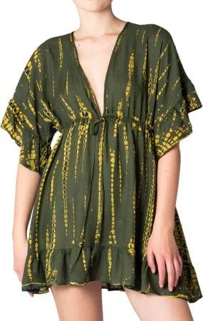 PANASIAM Tunikakleid kurzes Sommerkleid aus natürlicher