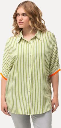 Ulla Popken Hemdbluse Hemdbluse Leinenmix Oversized
