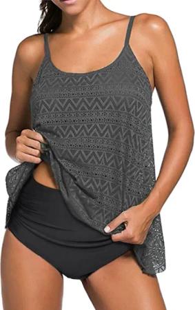 Badekönig Tankini (2 teilig) im Häkellook