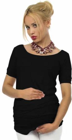 F&K-Mode Umstandsshirt Umstand Shirt kurzarm T-Shirt