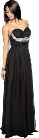 Atixo Abendkleid Bandeau-Abendkleid Maxikleid langes Partykleid