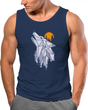 Neverless Tanktop Herren Tank-Top Shirt Polygon