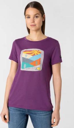 SUPER.NATURAL Print-Shirt Merino T-Shirt W MOUNTAIN