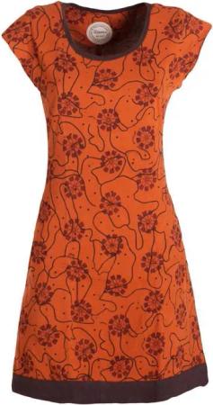 Vishes Tunikakleid Damen kurzarm Longshirt-Kleid Mini-Kleid