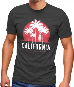 Neverless Print-Shirt Herren T-Shirt California Palmen