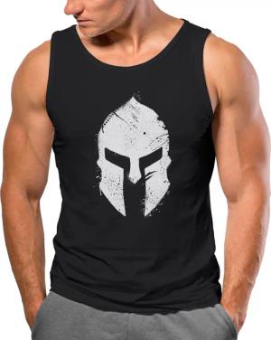 Neverless Tanktop Herren Tank-Top Print Sparta-Helm