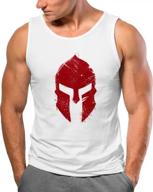 Neverless Tanktop Herren Tank-Top Print Sparta-Helm