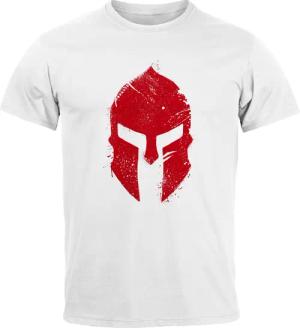 Neverless Print-Shirt Herren T-Shirt Print Sparta-Helm