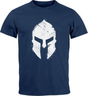 Neverless Print-Shirt Herren T-Shirt Print Sparta-Helm