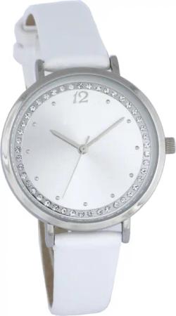 Quarzuhr Damenarmbanduhr, mit Lederarmband 34 mm
